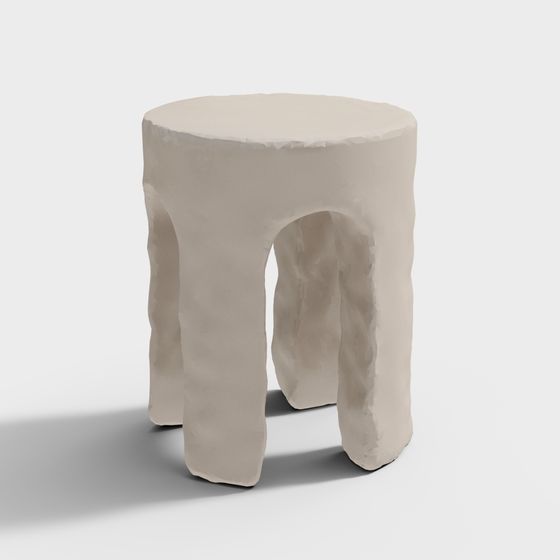 Rock Stool 3D Model for Modern Interiors