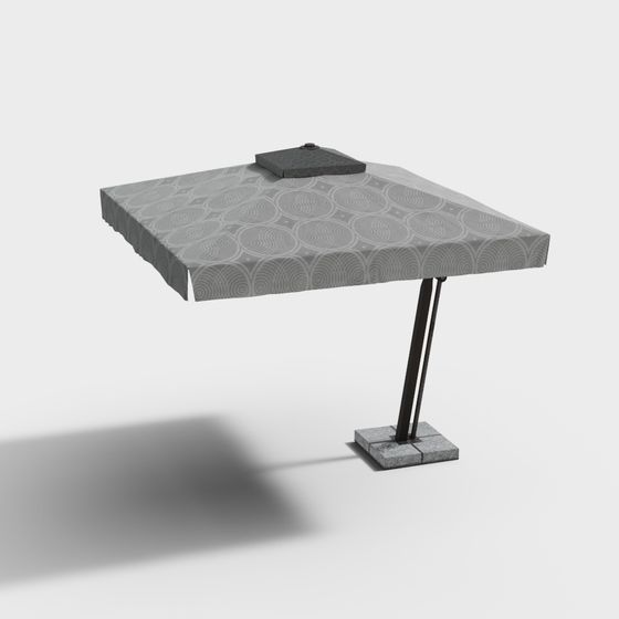 Modern Gray Outdoor Umbrella Shade for Outdoor Spaces
