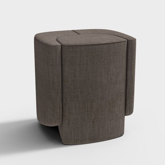 Stylish Round Stool 3D model for Diverse Projects