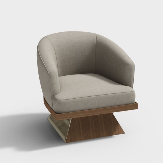 Elegant Low-Polygon 3D Chair Model