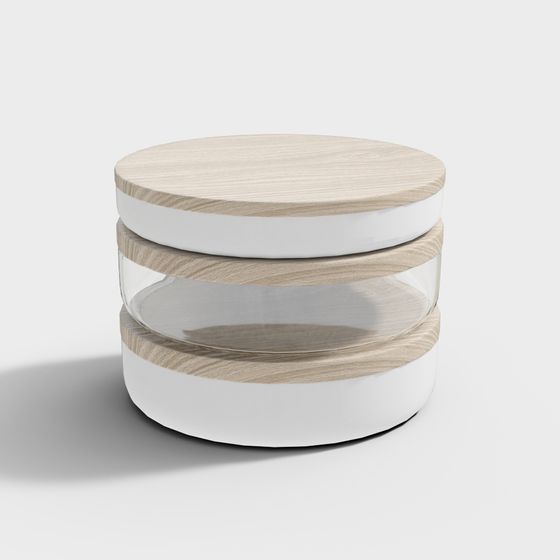 Stylish Cylindrical Storage Jar 3D Model