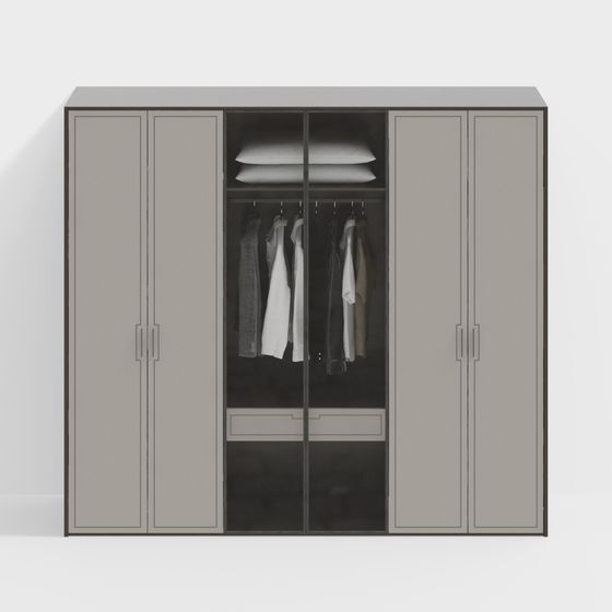 Urban Closet 3D model for Contemporary Spaces