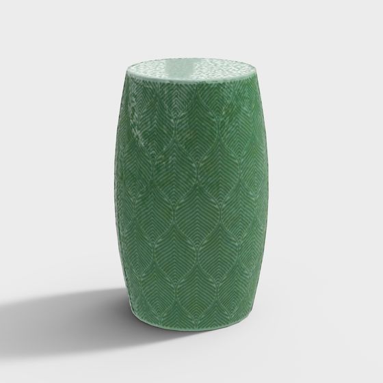 Jade Garden Stool 3D model