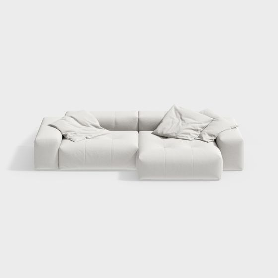Stylish Minimalist Sofa 3D model