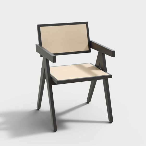 Elegant Minimalist Chair 3D model
