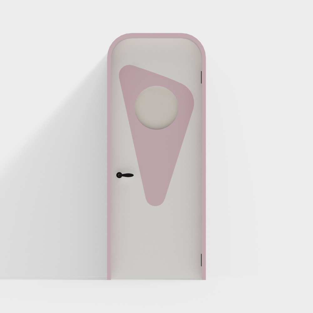 Preschool Children's Restroom Door, Woman