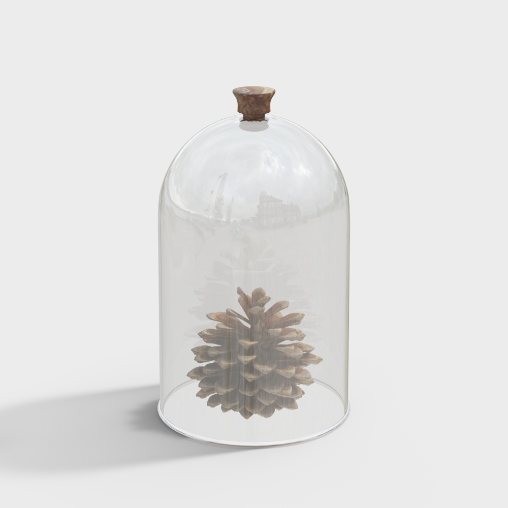 モダンガラスボトルドライフラワー装飾品