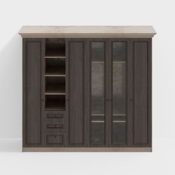 Minimalist Storage Cabinet 3D model