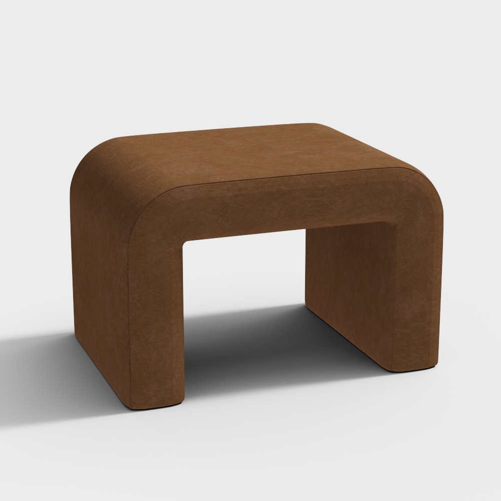 Curved Sofa Stool 3D model