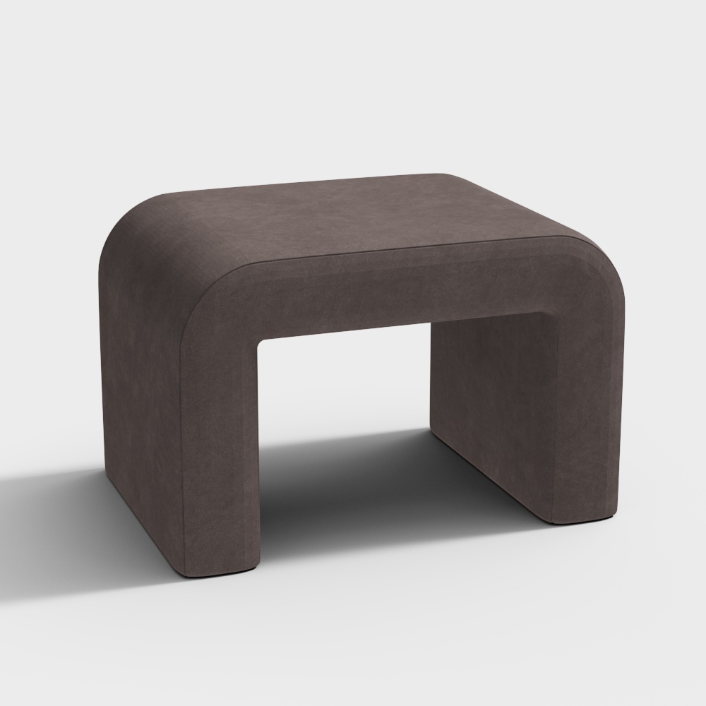 Modernes graues niedriges Hocker