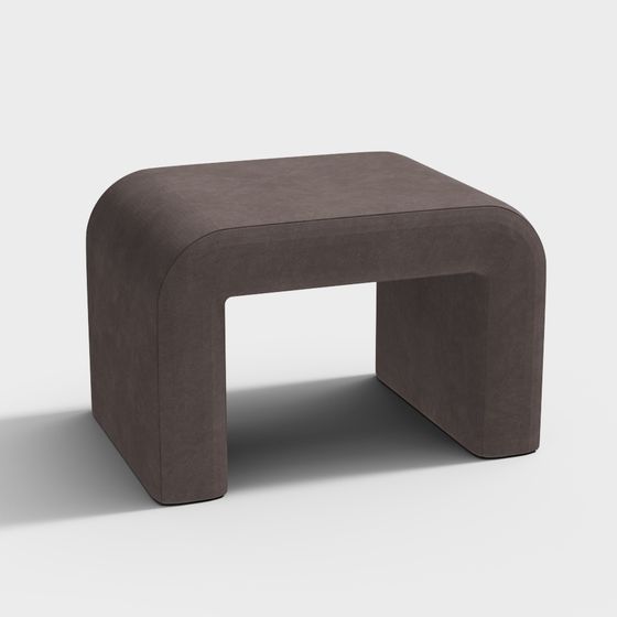 Modernes graues niedriges Hocker