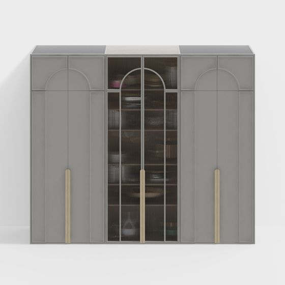Urban Bookshelf 3D model for Contemporary Spaces