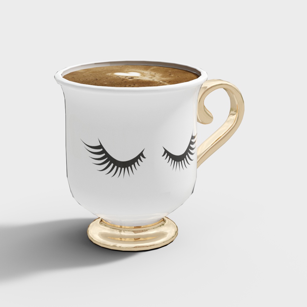 Elegant Coffee Cup 3D model