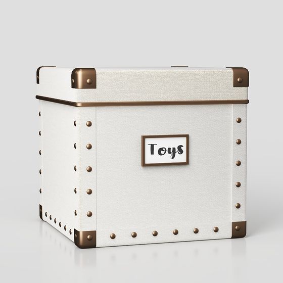 Retro Toy Chest 3D Model for Creative Projects