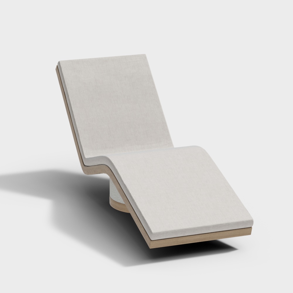 Современный уличный шезлонг