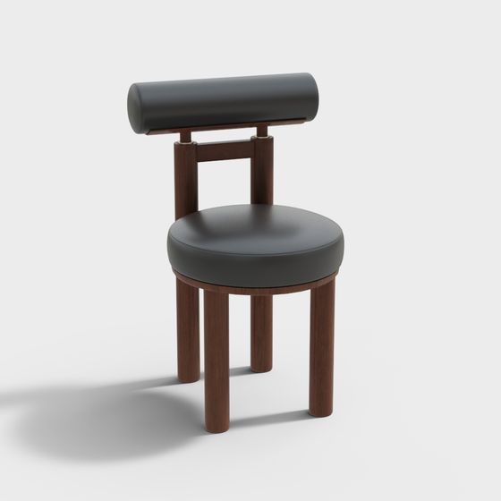 Aged Simplicity Black Chair