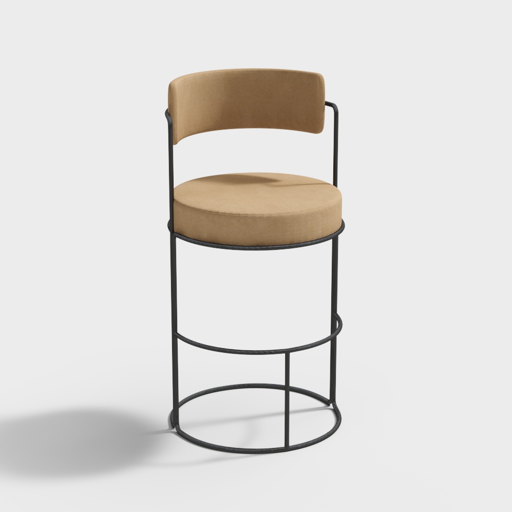 Moderne cremefarbene Sitzbasis-Stühle