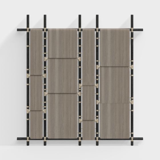 Pannello Separatorio in Legno Massello Moderno