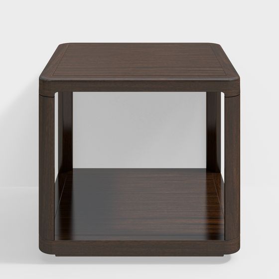 Elegant Square Side Table 3D Model