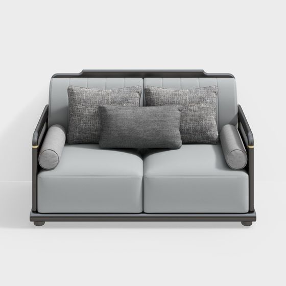 Stylish Minimalist 3D Sofa Model for Modern Interiors