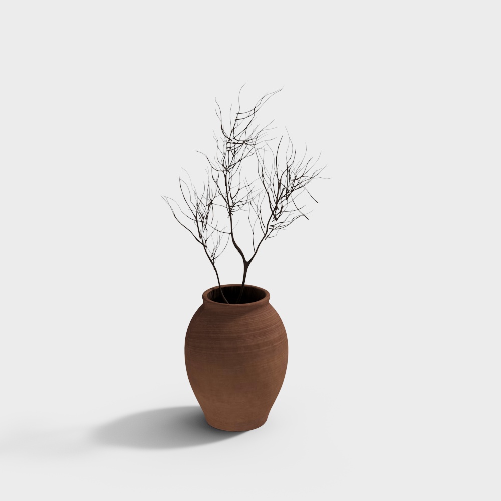 Austere and Serene Dried Branch Ornament