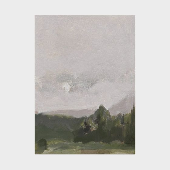 Wabi-Sabi Landscape Painting 3D Model