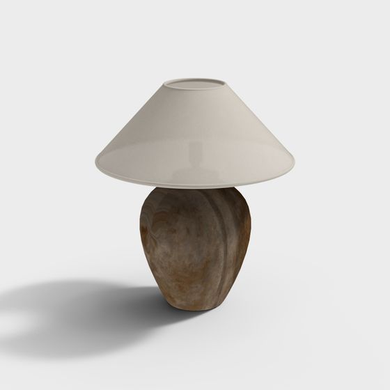 Modern Low-Polygon Table Lamp 3D model