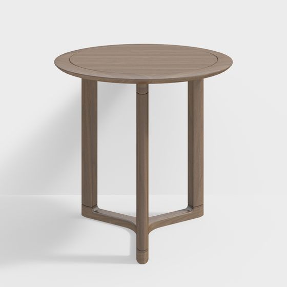 Stylish Round Table 3D Model for Modern Spaces