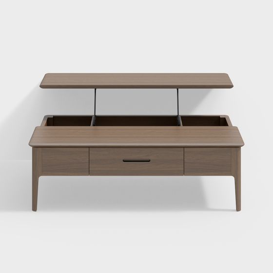Hidden Storage Coffee Table 3D model