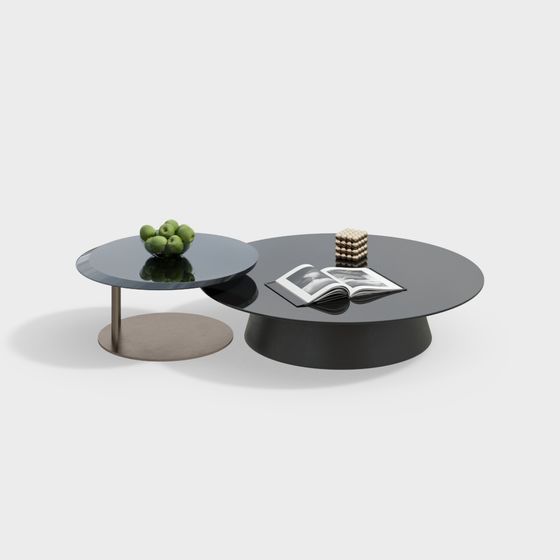 Elegant Round Coffee Table 3D model