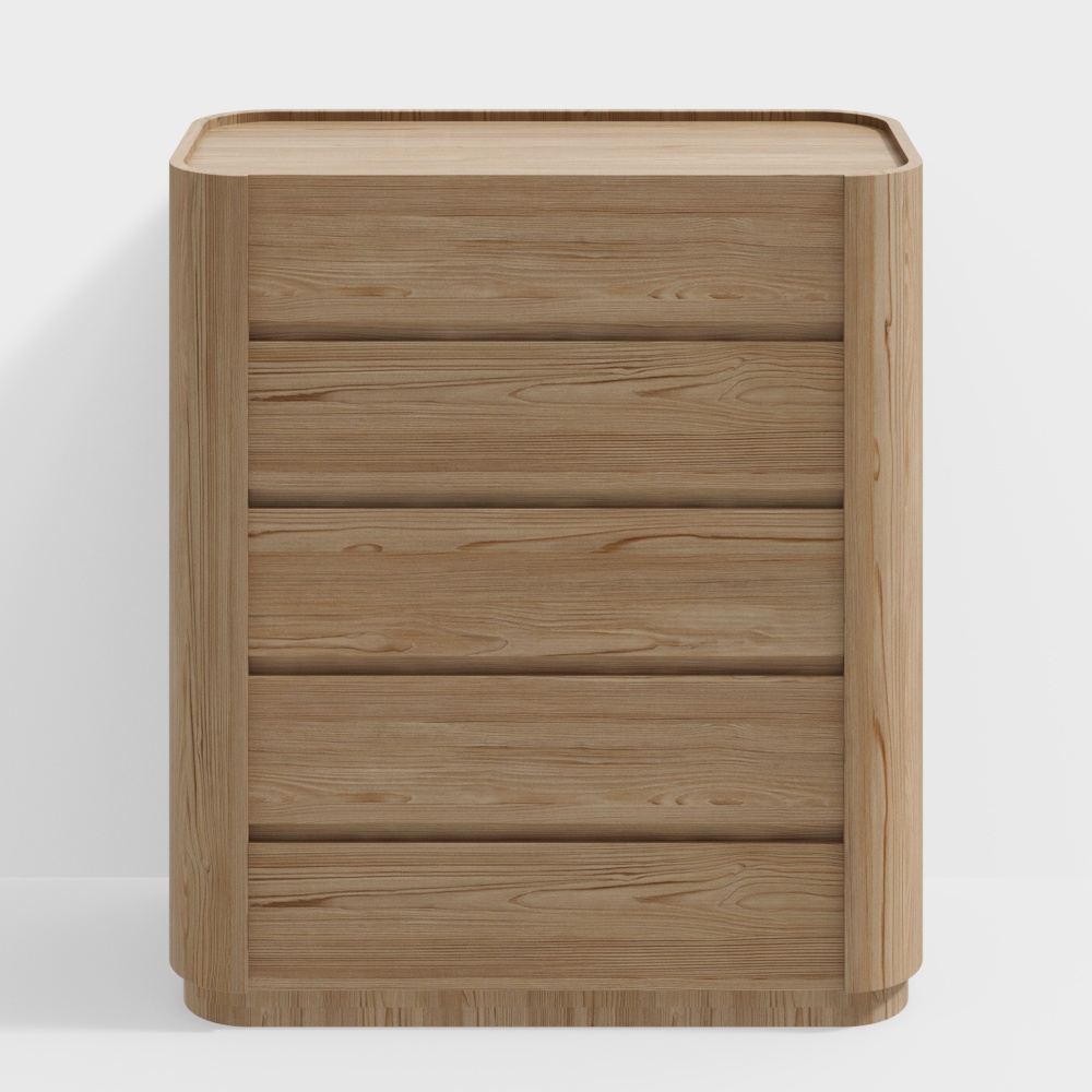 現代原木風格櫃子