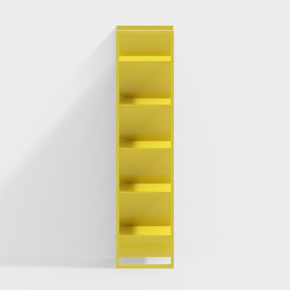 Estantería amarilla moderna