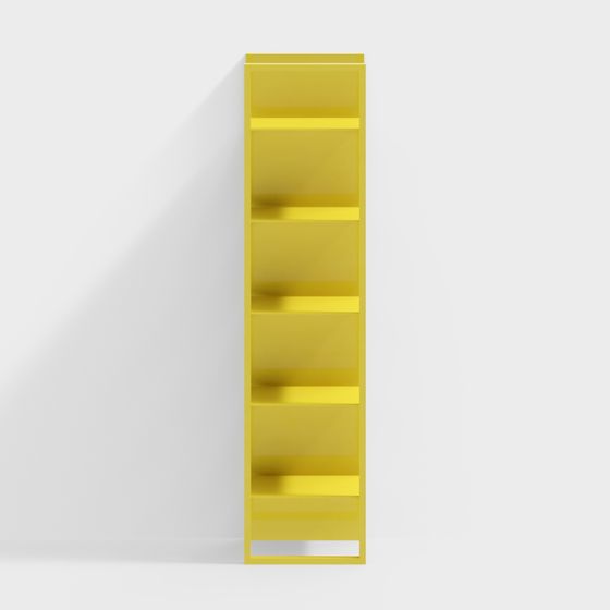 Sunny Bookshelf 3D model for Creative Spaces