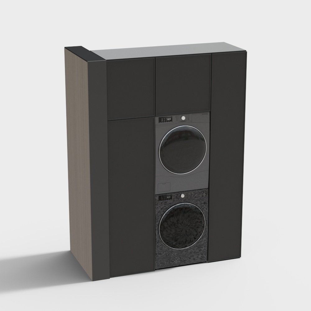 French-Style Medieval Washing Machine Cabinet