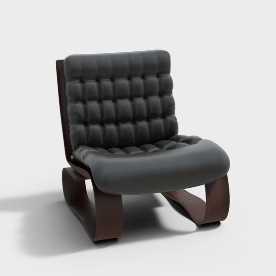 Curve Comfort 3D model Chair for Modern Spaces