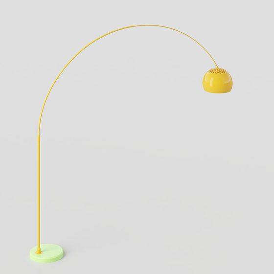 Stylish Arch Design Floor Lamp 3D model