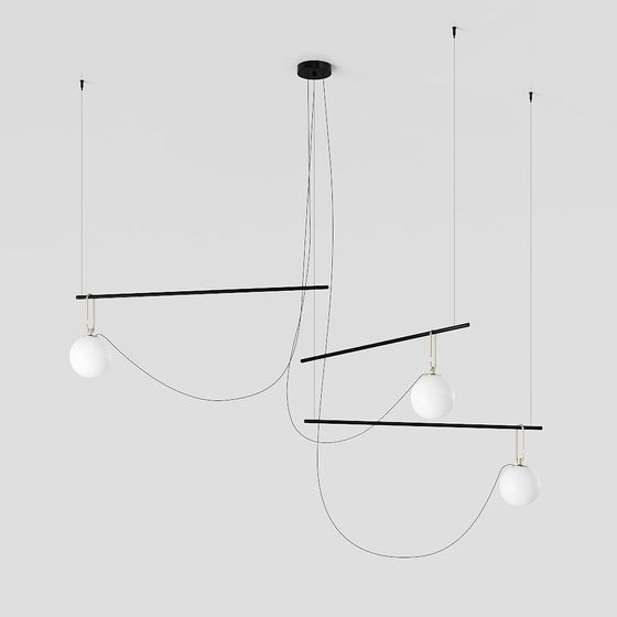 Futuristic Hanging Light 3D model