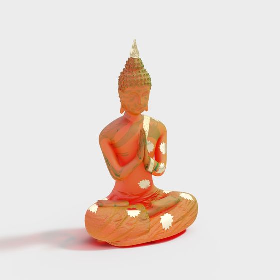Meditating Buddha 3D model