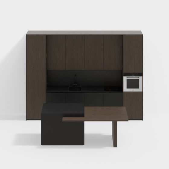 Urban Kitchen 3D Model for Modern Spaces