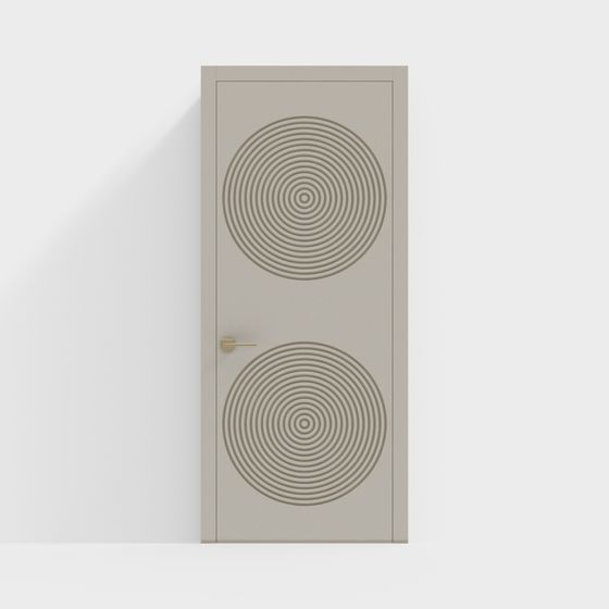 Spiral Door 3D model for Contemporary Spaces