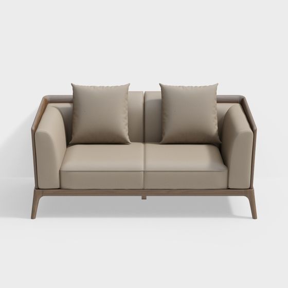Urban Comfort 3D model - Modern Minimalist Sofa