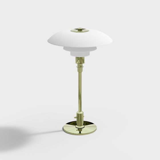 Vintage-Inspired Modern Table Lamp 3D model