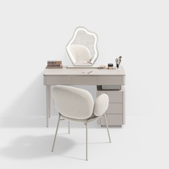 Stylish Modern Dressing Table 3D model