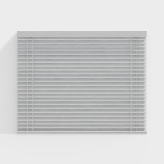 Elegant Minimalist Louvered Window 3D model