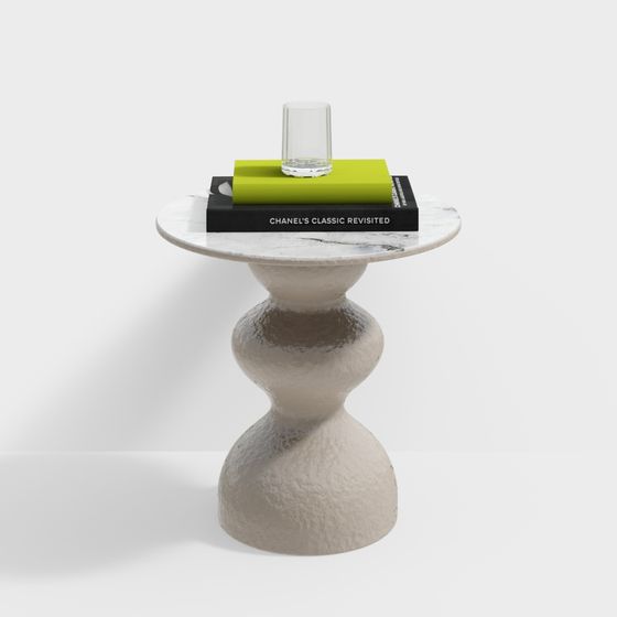 Современный кремовый боковой столик