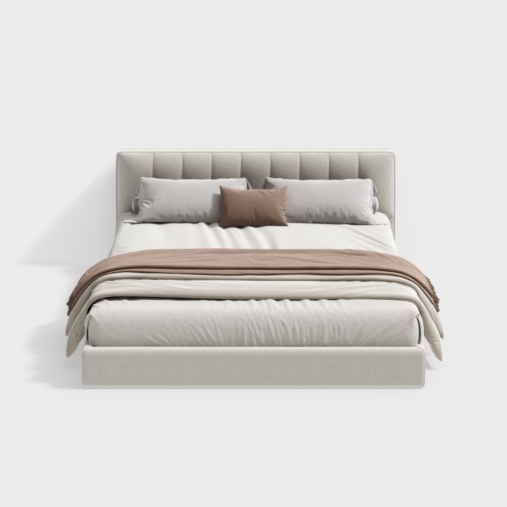 Modern Cream Double Bed