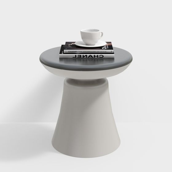 Mesa lateral estilo crema moderna