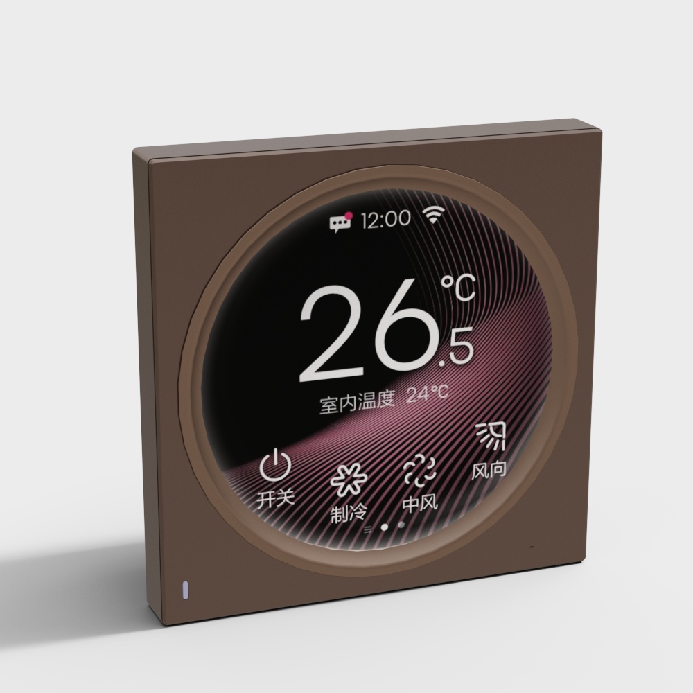 Smart Thermostat 3D Model for Designers