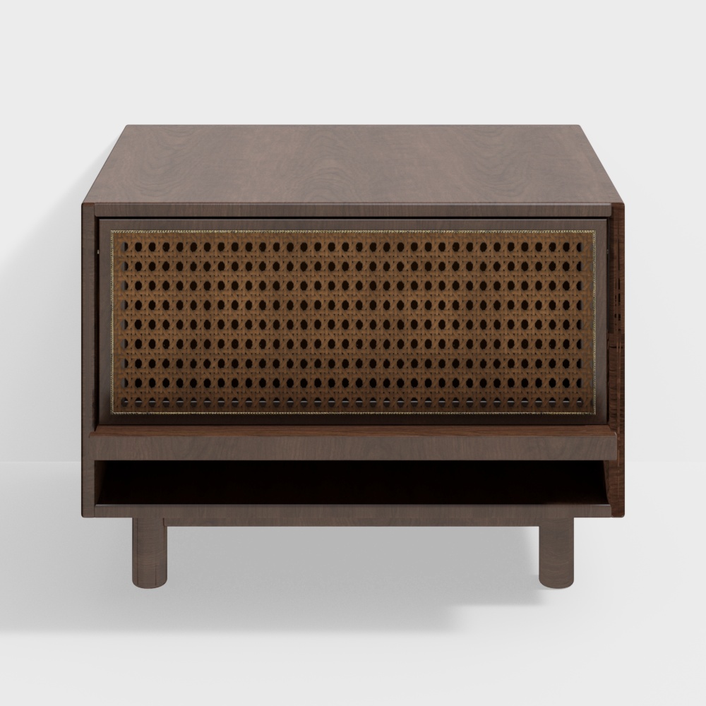 A Simple, Minimalist Ancient Bedside Cabinet