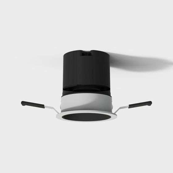 Sleek Minimalist Embedded Light Fixture 3D model
